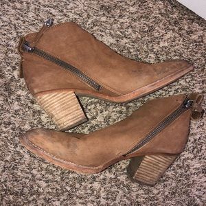 Worn yet adorable leather booties (Lucky Brand)